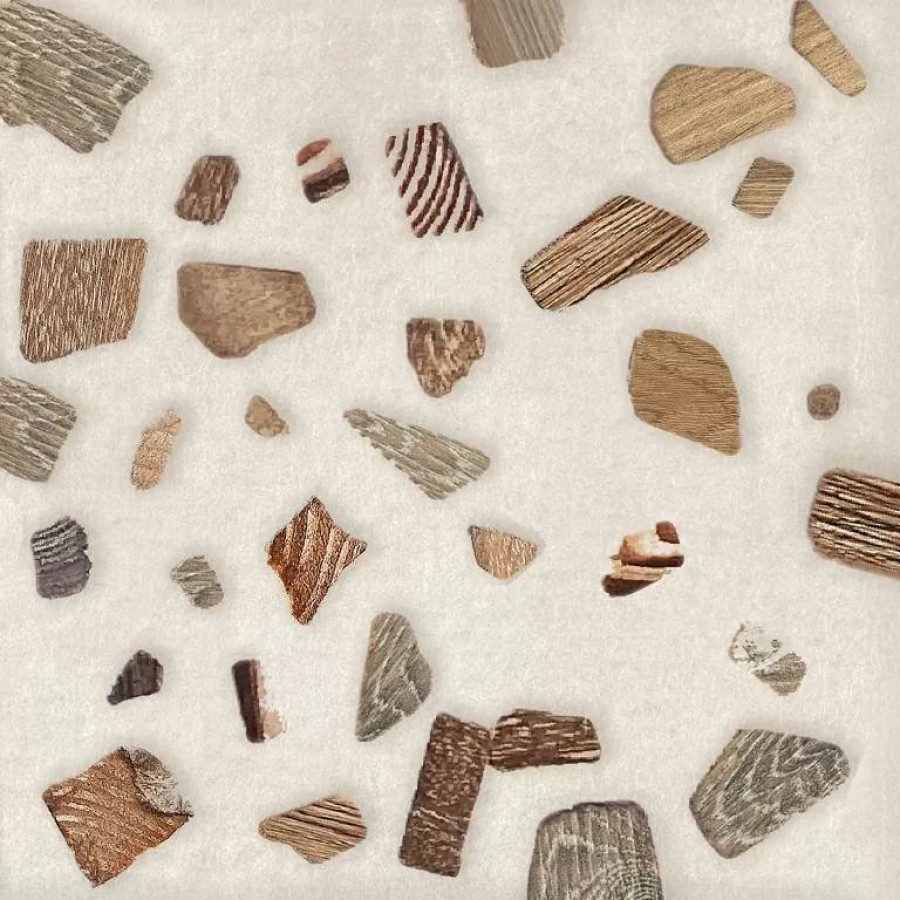 Керамическая плитка 15x15 8мм Ebri Terrazzo Wood матовая бежевый Azori