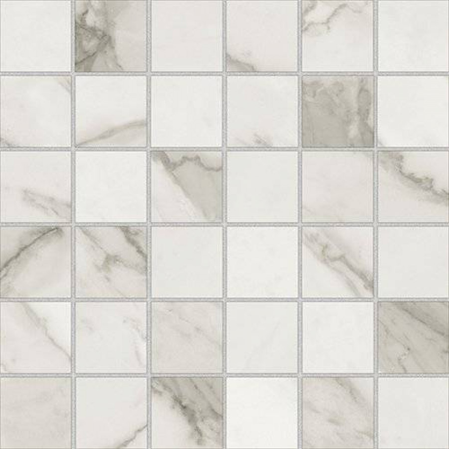 Мозаика 30x30 10мм Calacatta Silver Lux полированная бежевый Azteca