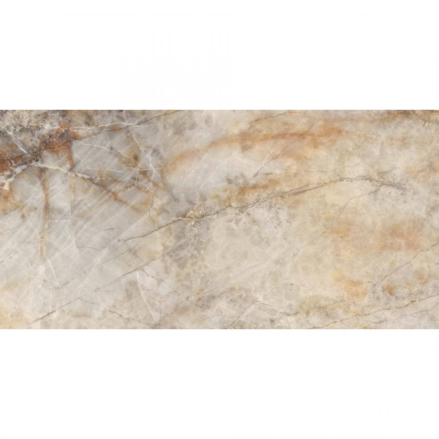 Керамогранит 120x60 10мм Nagoya Pav. Lux Crystal лаппатированная бежевый Azteca