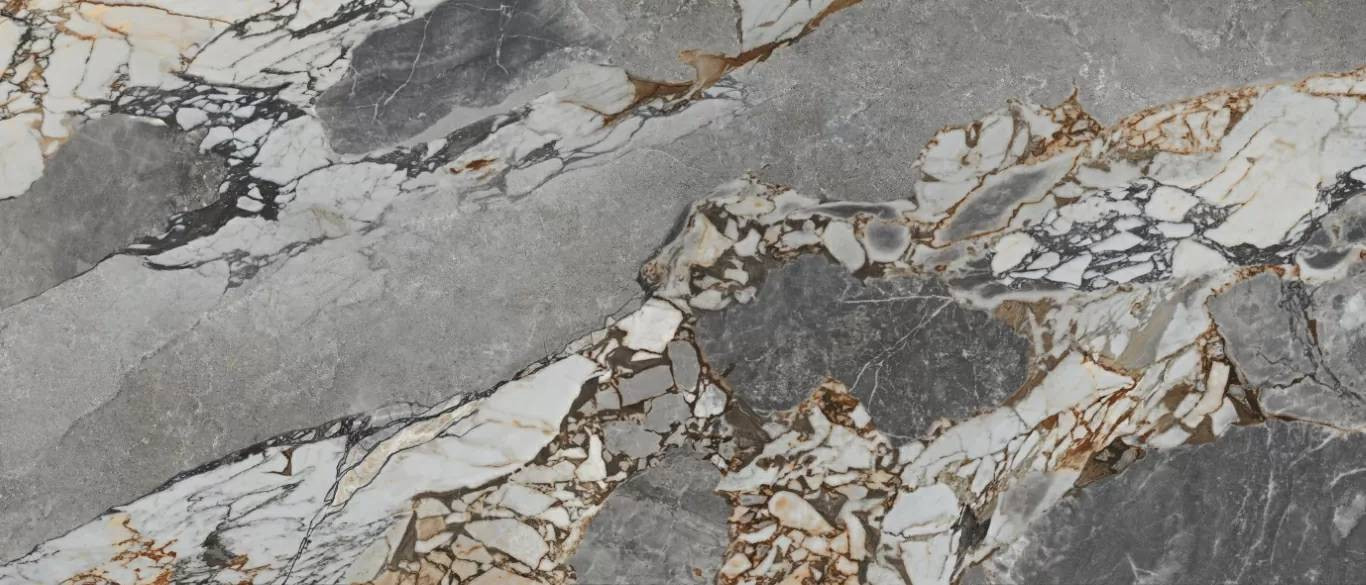 Керамогранит 280x120 6мм Mineral Stone Natural Rect матовая серый Baldocer