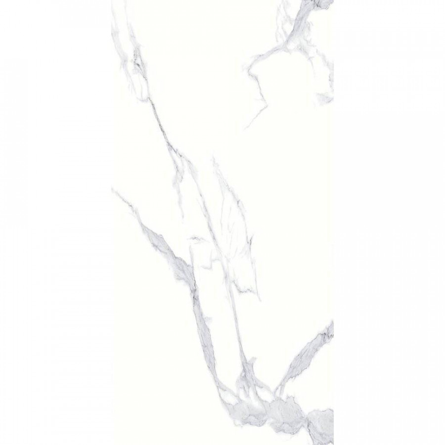 Керамогранит 120x60 8мм Calacatta White BHW-0021 Full Body Polished (Sinking Ink) глянцевая белый Basconi Home