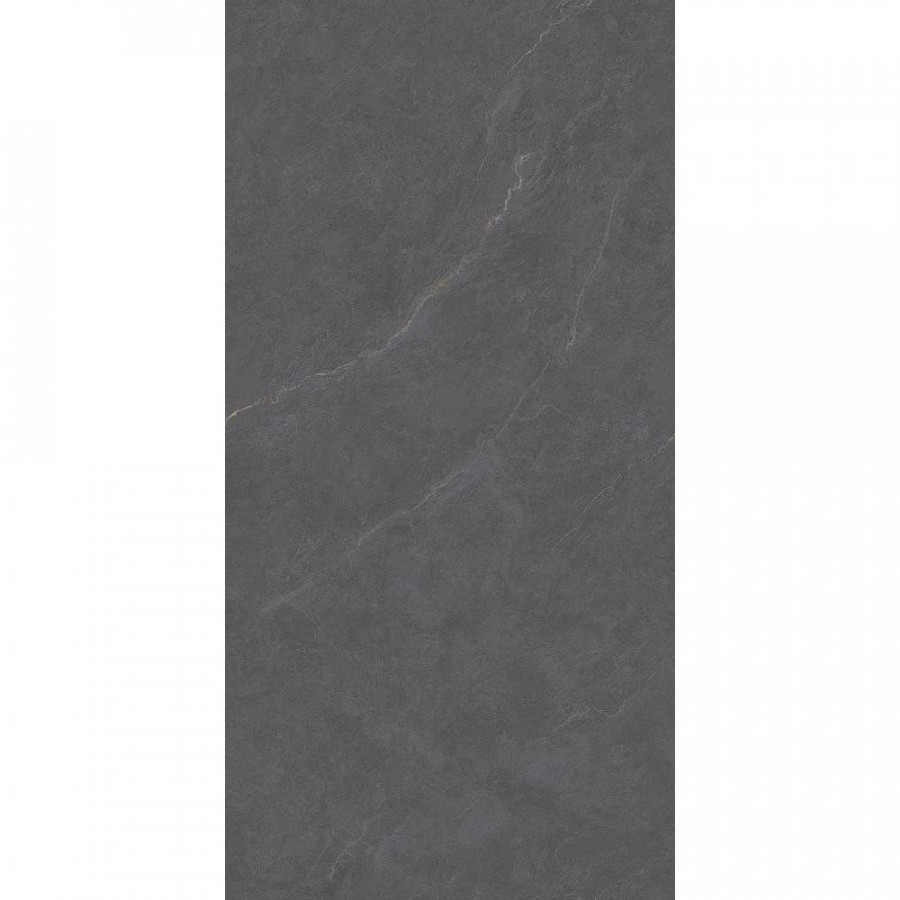 Керамогранит 120x60 10мм Cateye BHW-0024 Dark Grey Grains Soft-Polished Mould глянцевая серый Basconi Home