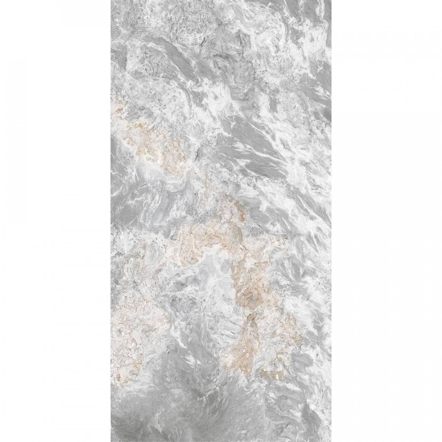 Керамогранит 120x60 8мм Soul BHW-0034 Grey Full Body Soft Polished (Gold) глянцевая серый Basconi Home