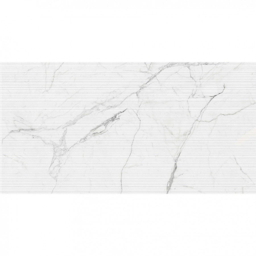 Керамогранит 120x60 10мм Cararra Art BHM-5007 Mould-Soft Glaze матовая белый Basconi Home