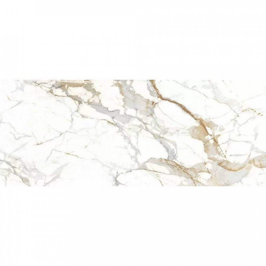 Керамогранит 300x120 6мм Golden Francesca BHK-4009 Shape Ink матовая белый Basconi Home