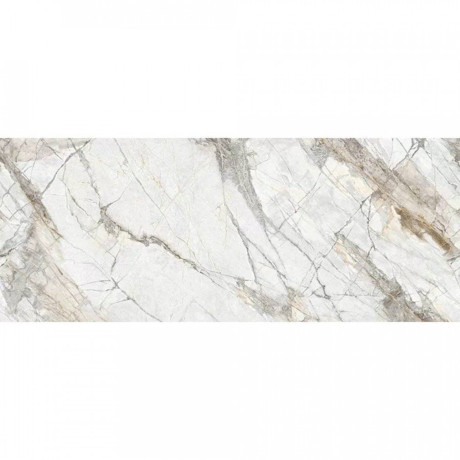 Керамогранит 300x120 6мм Top Silvana BHK-4007 Structure матовая белый Basconi Home