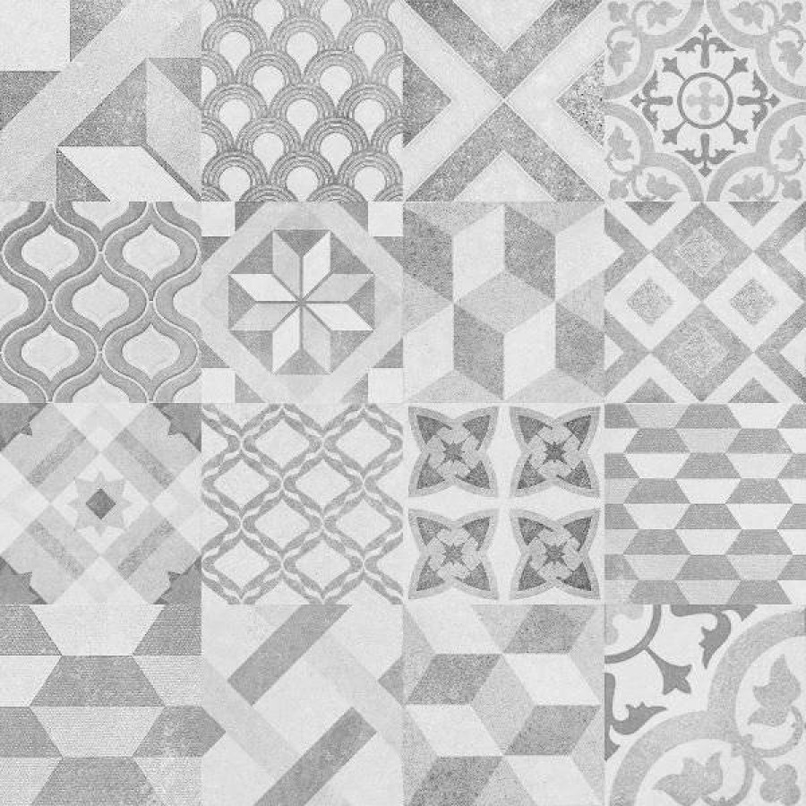 Керамическая плитка 39x39 8мм Грэйс 01-10-1-16-00-06-2331 Серый матовая серый Belleza