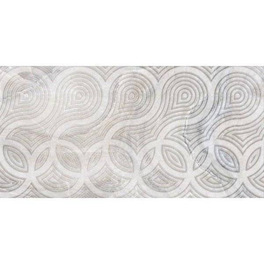 Декор 60x30 9мм Камелот Серый глянцевая серый Beryoza Ceramica