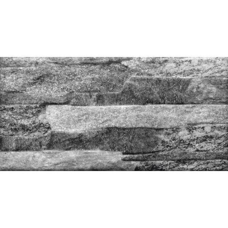 Керамическая плитка 25x13 9мм Old Town Графит матовая серый Beryoza Ceramica