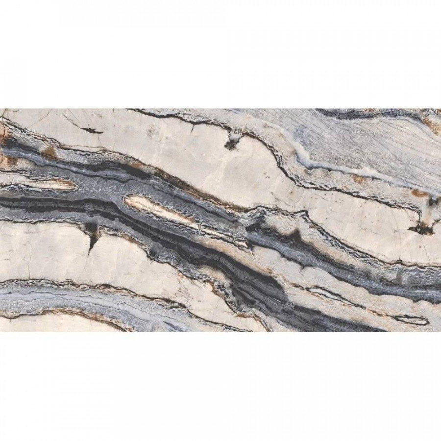 Керамогранит 120x60 9мм Zocati Blue B Hi-Glossy полированная бежевый Bluezone