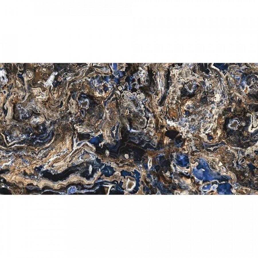 Керамогранит 120x60 9мм Fenton BZ73133 Blue Hi-Glossy полированная коричневый Bluezone