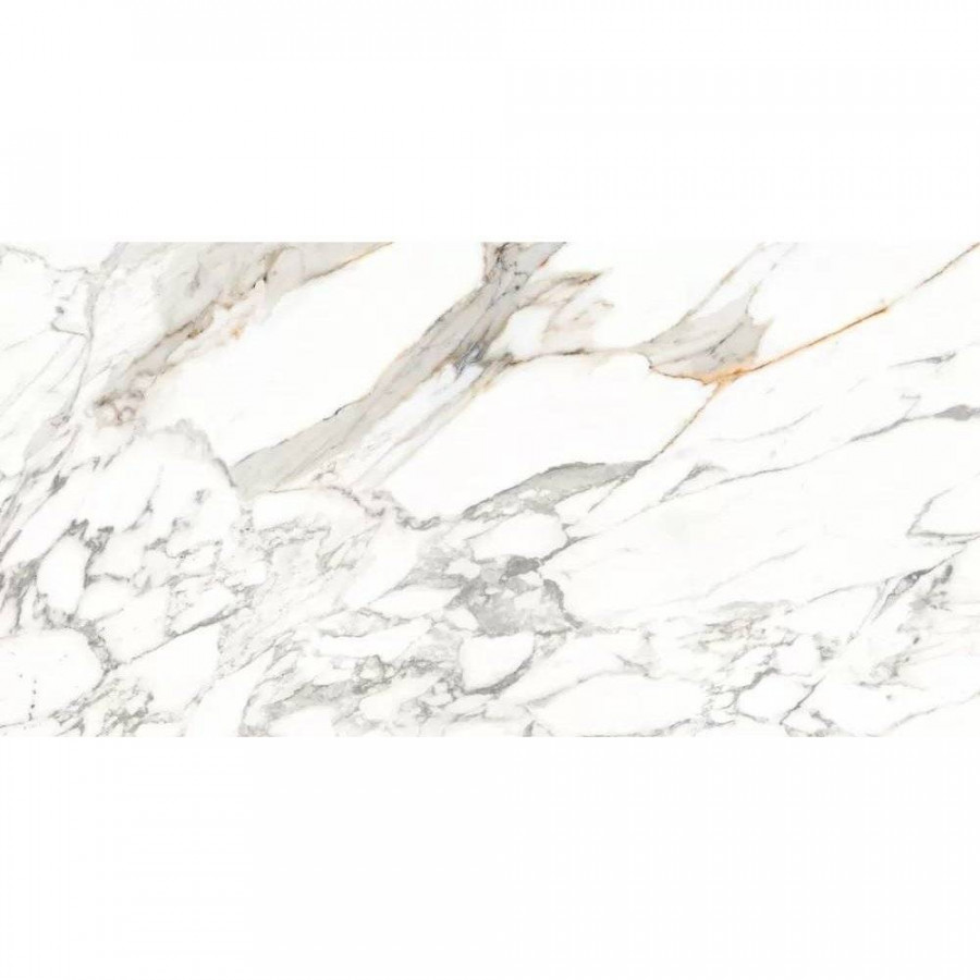 Керамогранит 120x60 9мм Scot White B Glossy полированная белый Bluezone