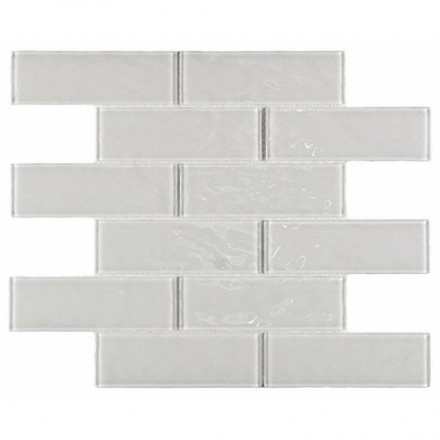 Мозаика 30x30 4мм Rumba White (4.8x14.8) глянцевая белый Bonaparte