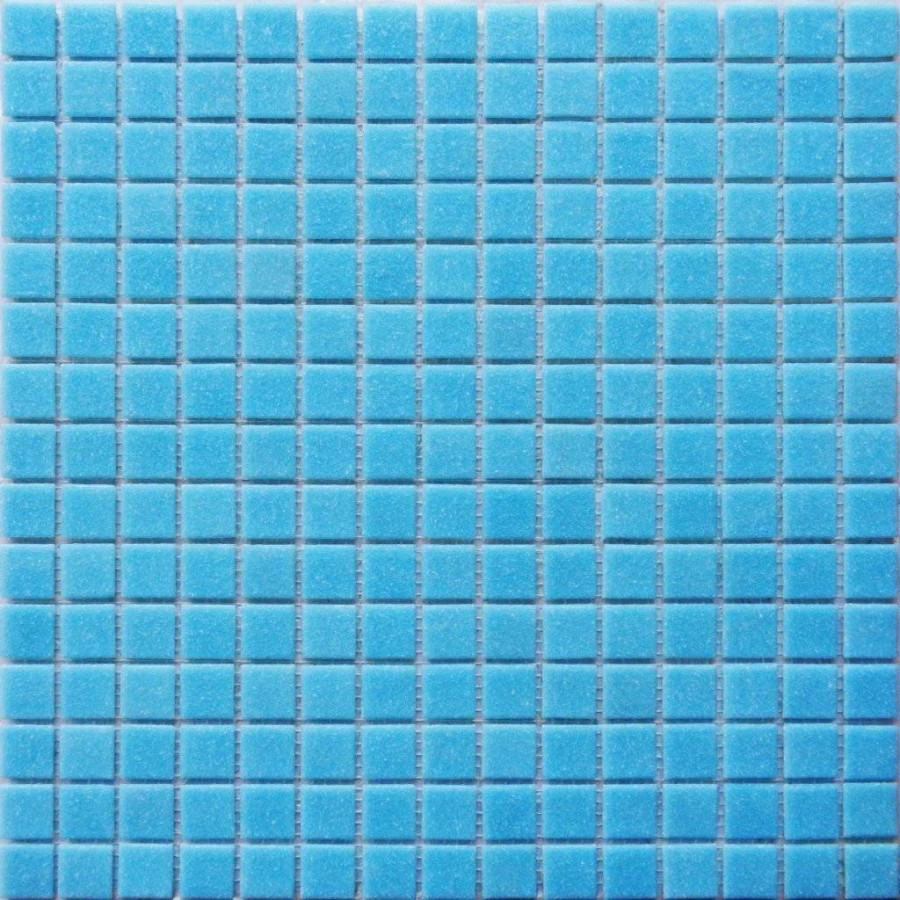 Мозаика 33x33 4мм Simple Blue (2x2) глянцевая голубой Bonaparte