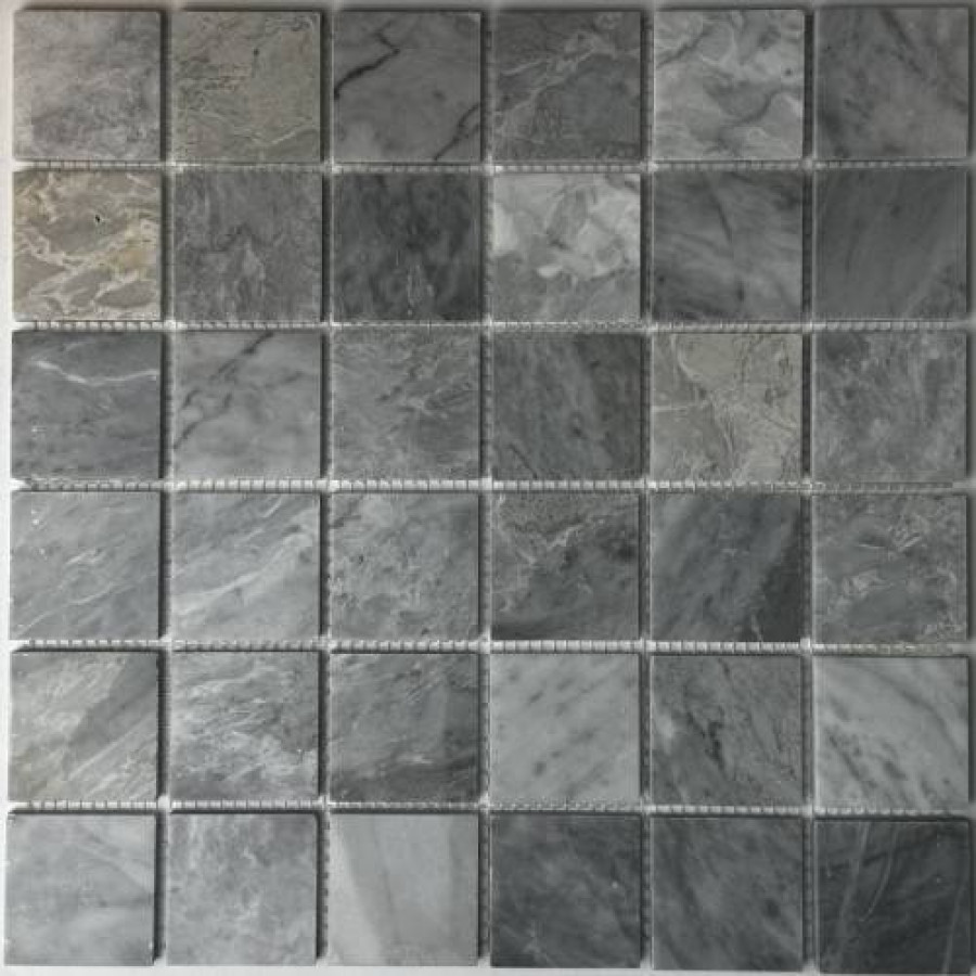 Мозаика 31x31 7мм Italy Grey (4.8x4.8) полированная серый Bonaparte