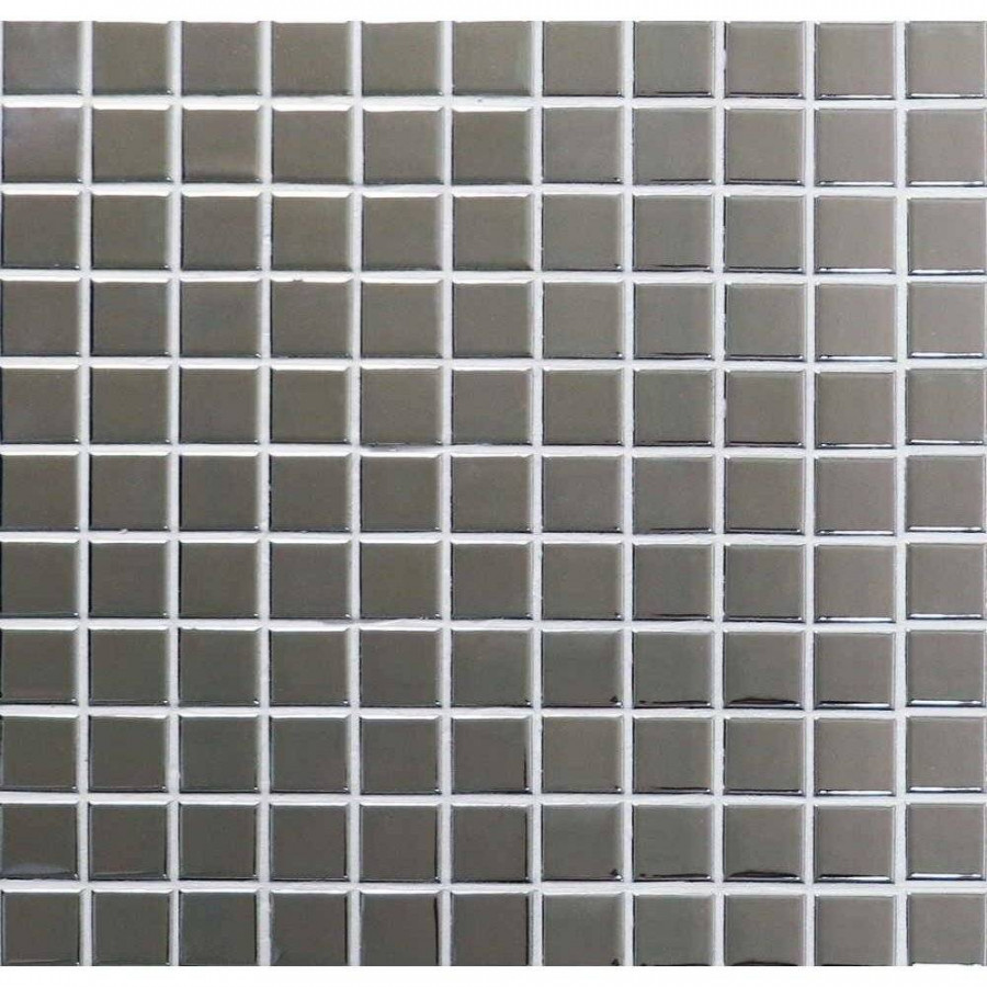 Мозаика 30x30 5.2мм Everest Silver (2.5x2.5) глянцевая серебряный Bonaparte