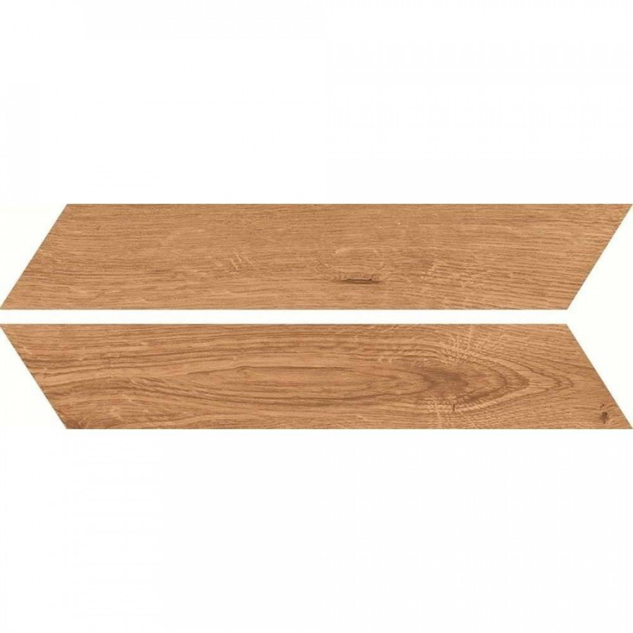 Керамогранит 41x8 8.5мм Feelwood B71014 Cognac Chevron матовая коричневый Bottega Ceramica