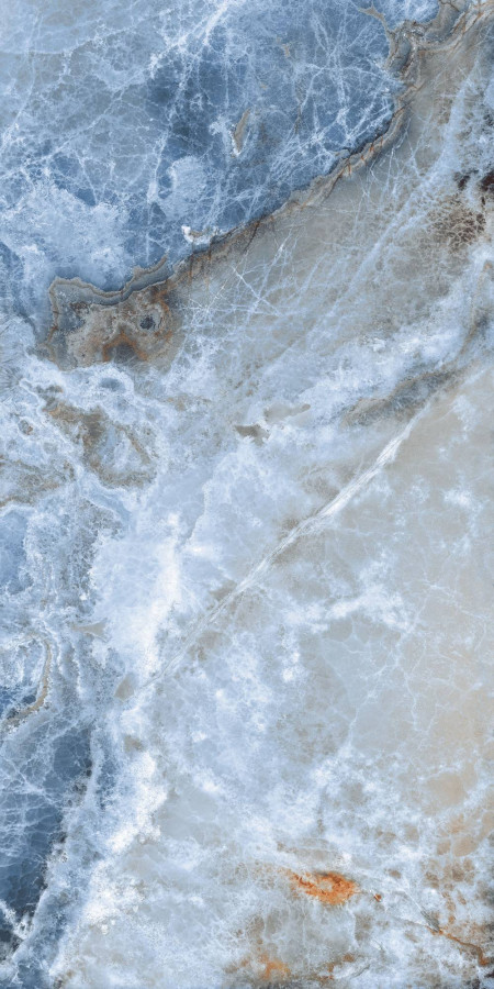 Керамогранит 120x60 8.5мм Glamour B71108 Onice Blue Matt Ret матовая синий Bottega Ceramica