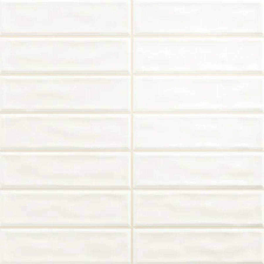 Керамическая плитка 20x20 Sticks White глянцевая белый Absolut Keramika