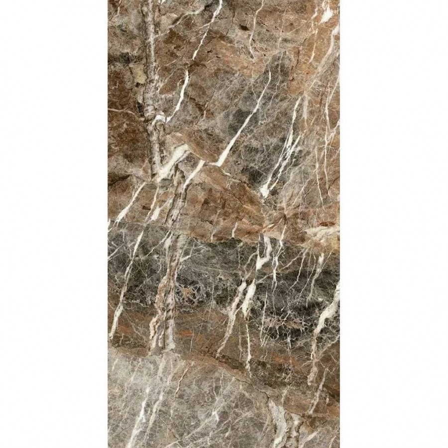 Керамогранит 120x60 9мм Nature Mood 775103 Mount Peakgloss Ret полированная коричневый Casa Dolce Casa