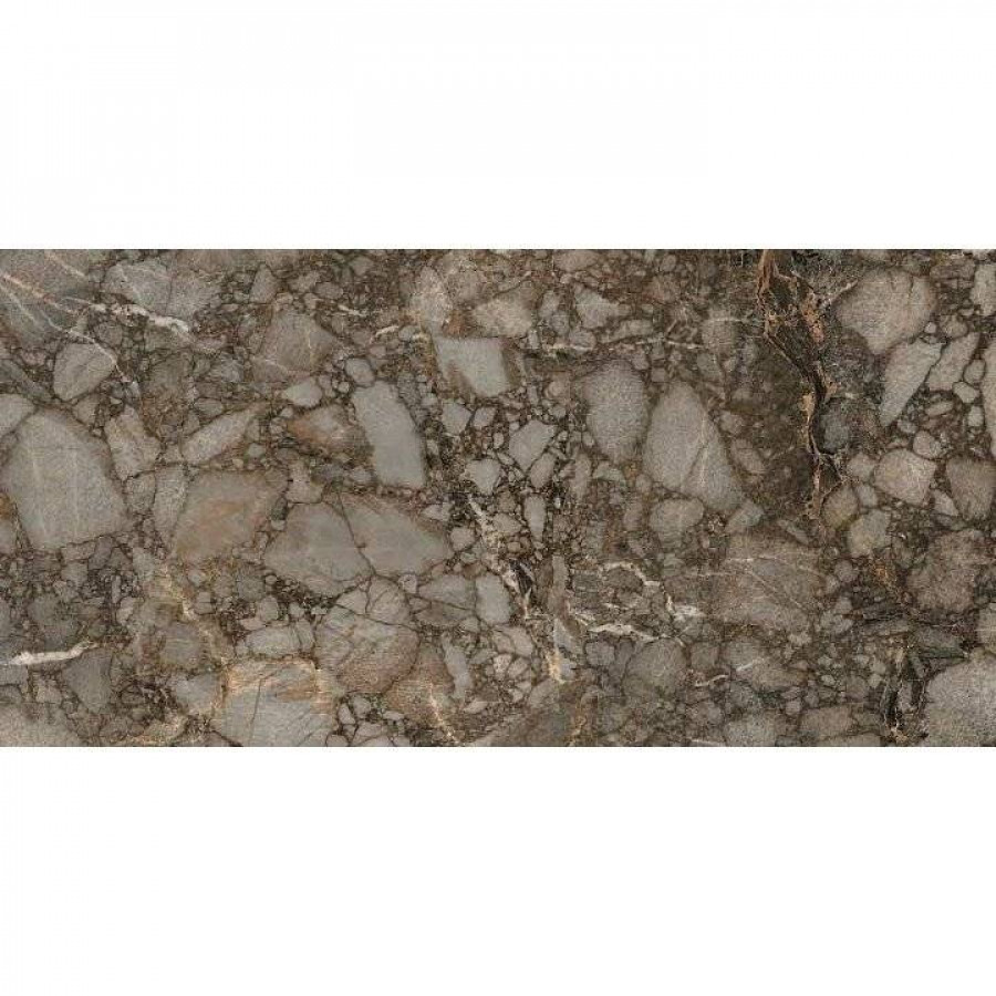 Керамогранит 120x60 6мм Nature Mood 774906 Riverbed Glossy Rt полированная коричневый Casa Dolce Casa