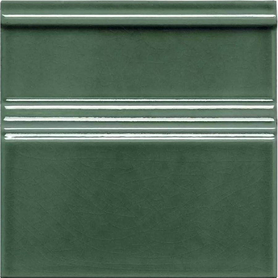 Плинтус 15x15 9мм Modernista ADMO5205 Rodapie Clasico C/C Verde Oscuro глянцевая зеленый Adex
