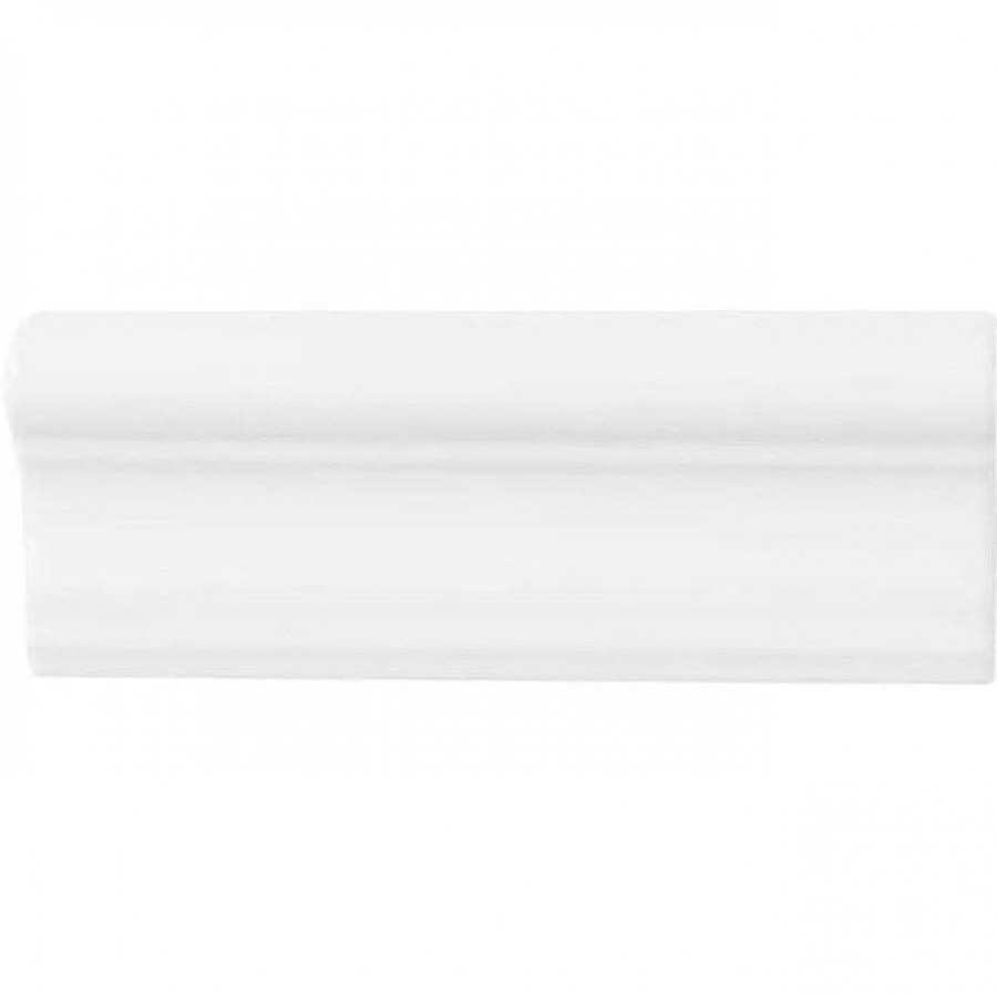 Бордюр 20x8 9мм Studio ADST5091 Cornisa Snow Cap глянцевая белый Adex