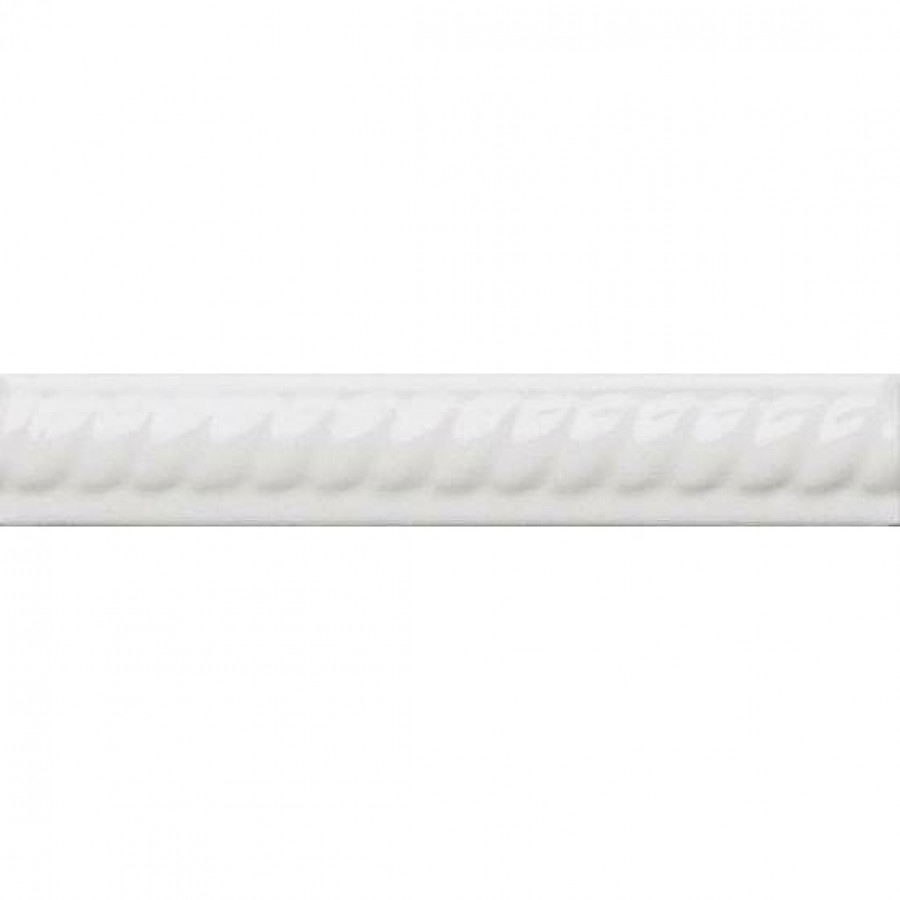 Бордюр 15x3 9мм Neri ADNE5157 Trenza Pb Blanco глянцевая белый Adex