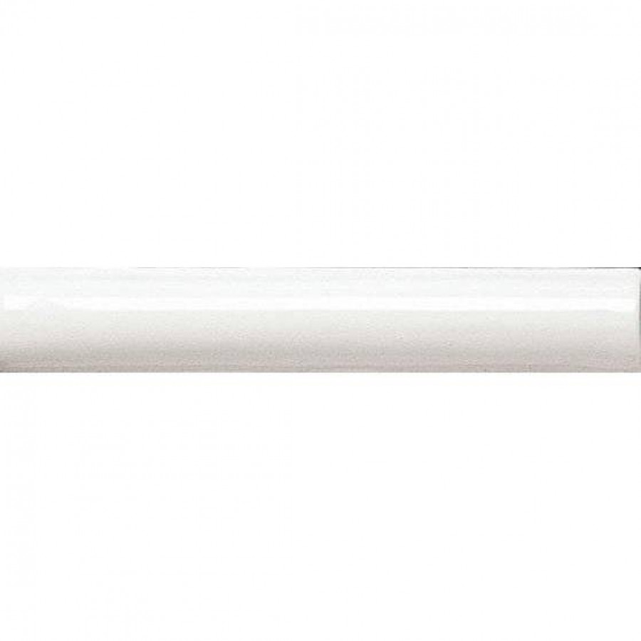 Бордюр 15x3 9мм Neri ADNE5093 Barra Lisa Blanco Z глянцевая белый Adex