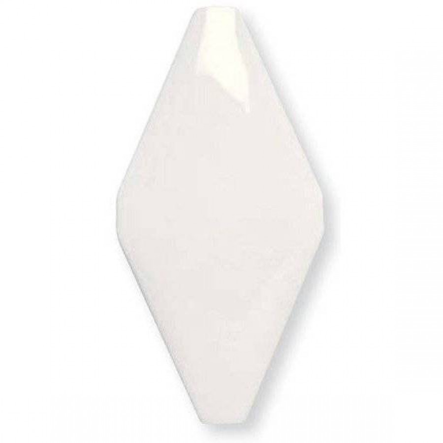 Керамическая плитка 20x10 9мм Rombos ADNE8051 Rombo Liso Blanco Z матовая белый Adex