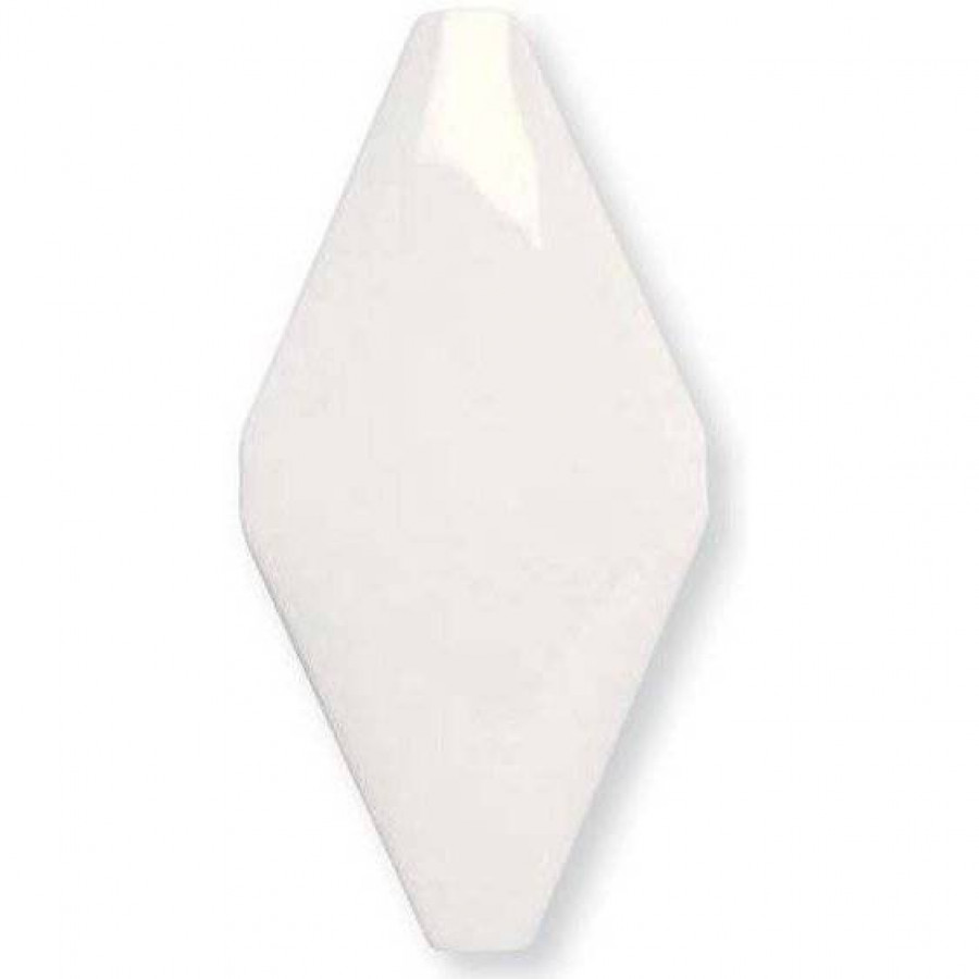 Керамическая плитка 20x10 9мм Rombos ADNE8006 Rombo Acolchado Blanco Z глянцевая белый Adex