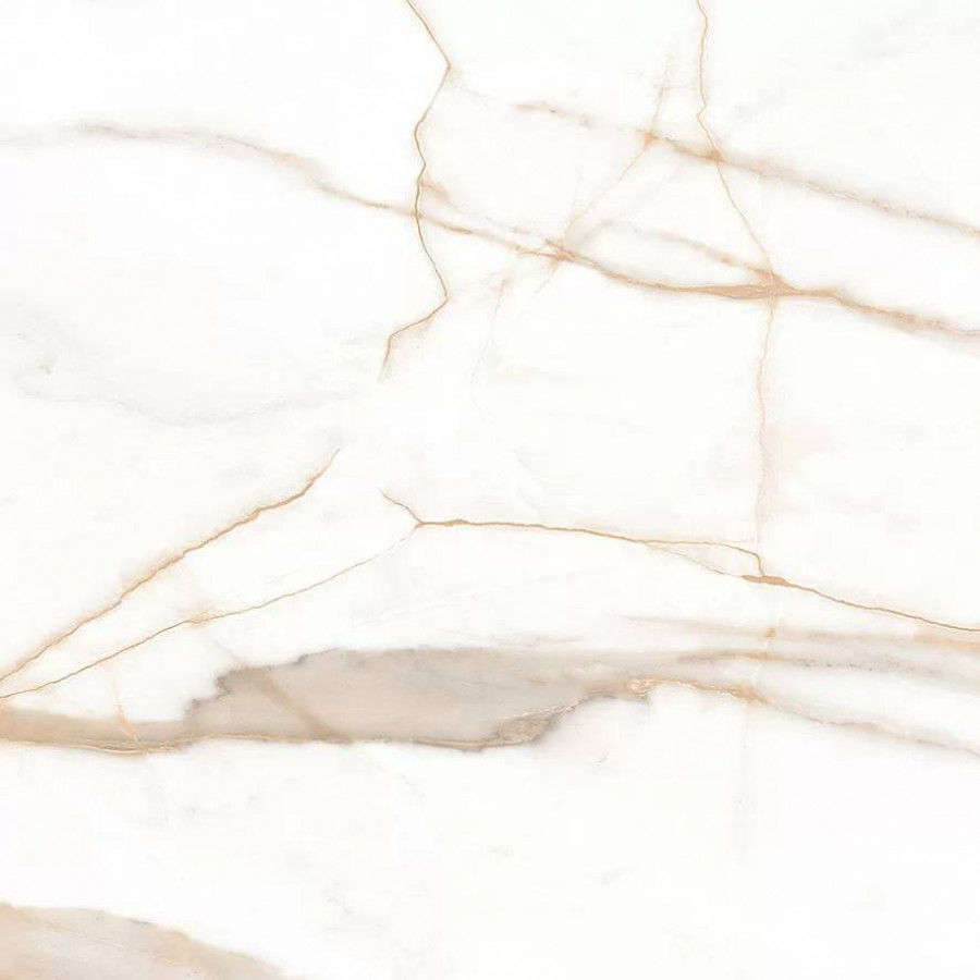 Керамогранит 60x60 8мм Calacatta Goddes Gold Белый глянцевая белый Ceradim