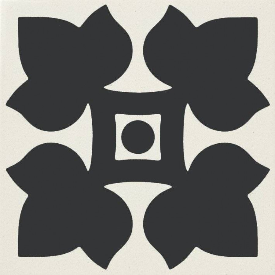 Вставка 4x4 9мм Old England Oeed5 Tozz Dec Ed York матовая черный Ceramiche Grazia