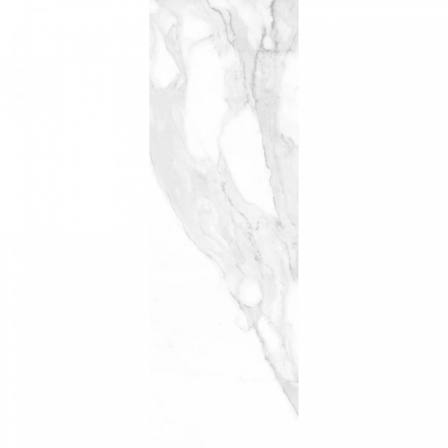 Керамическая плитка 75x25 9мм Calacatta White глянцевая белый Ceramika Konskie