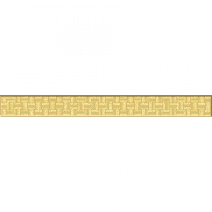 Бордюр 35x4 9мм Motive GL7H381 Золотой глянцевая золотой Cersanit