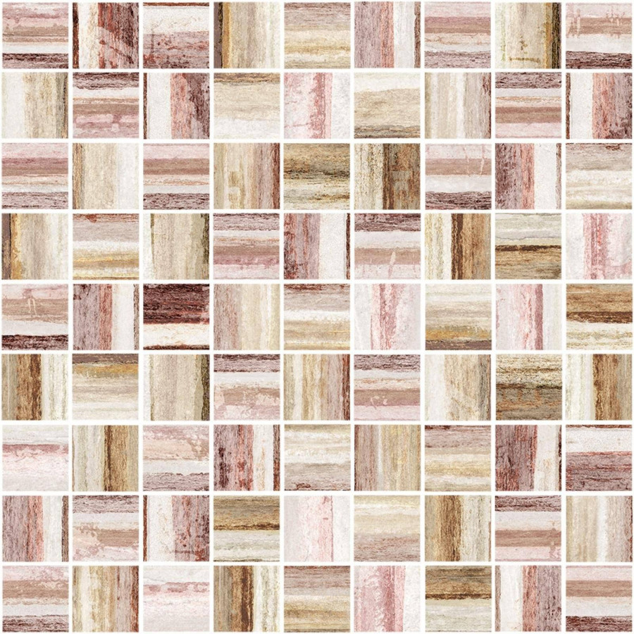 Мозаика 30x30 7мм Alba A-AI2L451\G Многоцветная глянцевая бежевый Cersanit