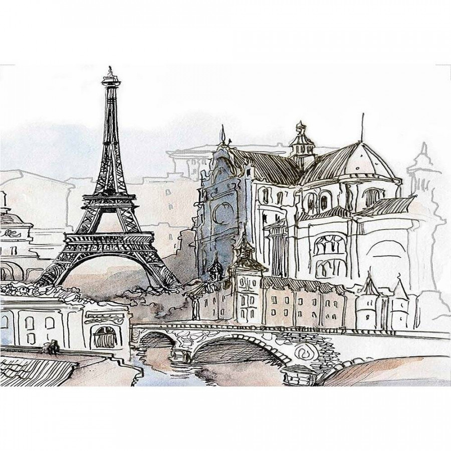 Вставка 35x25 9мм Eifel EI2M452 D Многоцветная матовая белый Cersanit