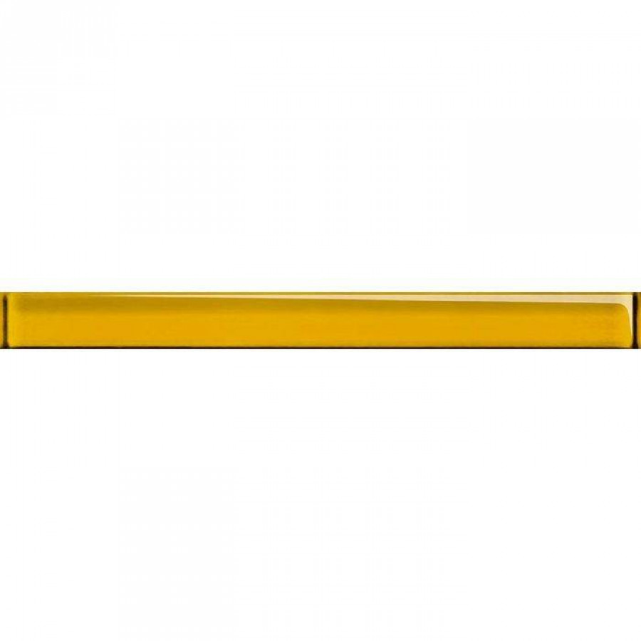 Бордюр 45x4 10мм Universal Glass UG1H061 Желтый глянцевая желтый Cersanit