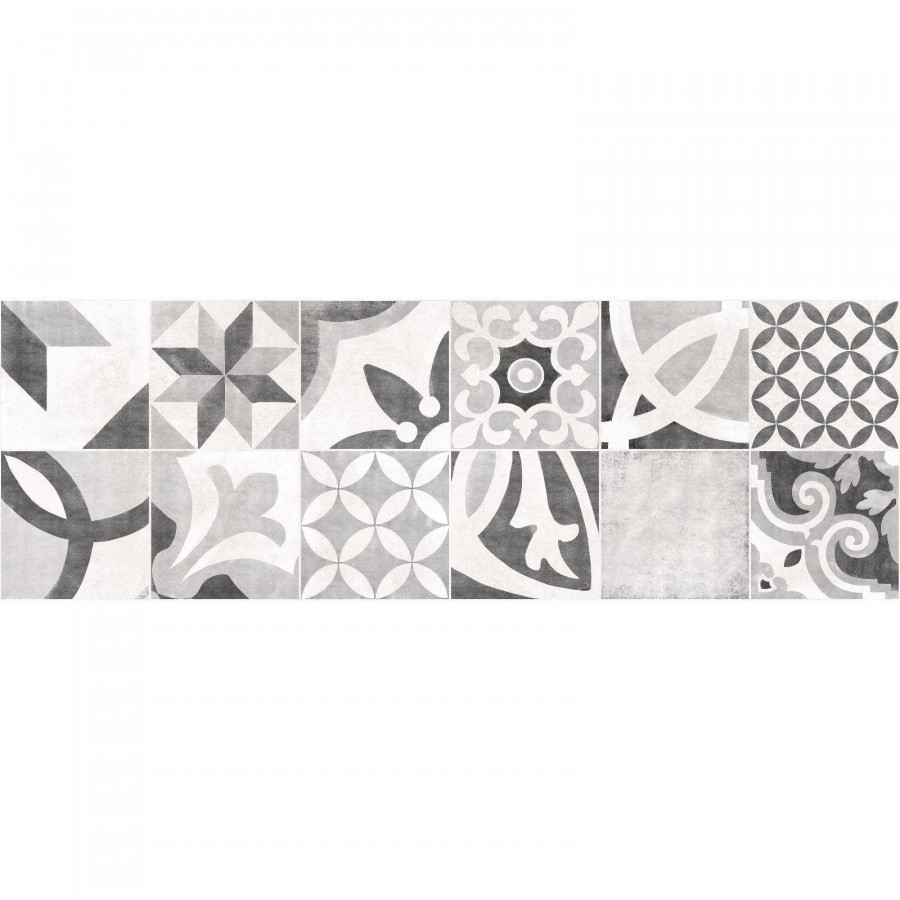 Керамическая плитка 75x25 9мм Apeks ASU451D-53 матовая серый Cersanit