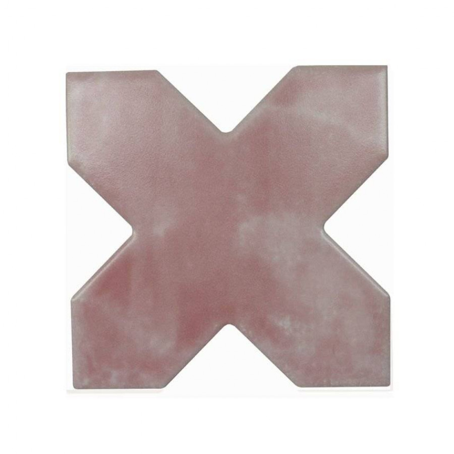 Керамогранит 13x13 10мм Becolors Cross Coral матовая розовый Cevica