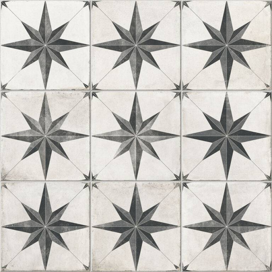 Керамогранит 60x60 9мм Kamari Star Matt матовая черный Cifre Ceramica