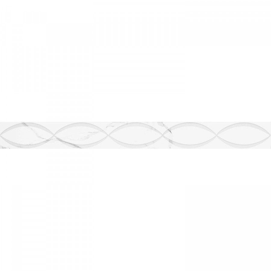 Бордюр 40x4 8мм Purity 05-01-1-46-05-01-2625-2 Assol 2 Белый матовая белый Creto