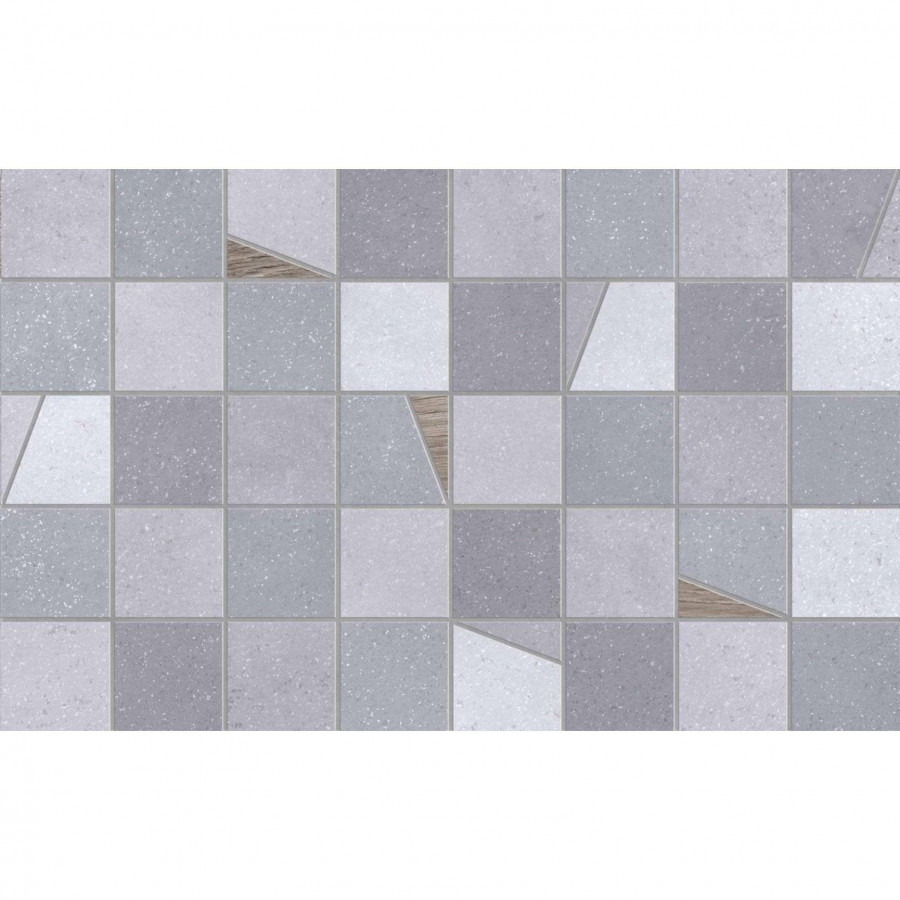 Декор 40x25 8мм Misty 04-01-1-09-05-06-2840-2 Mosaic Mix матовая серый Creto