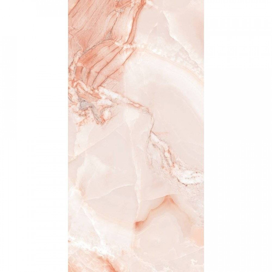 Керамогранит 160x80 9мм Sunhearrt MPL-057484 Opera Onyx Rosso глянцевая розовый Creto