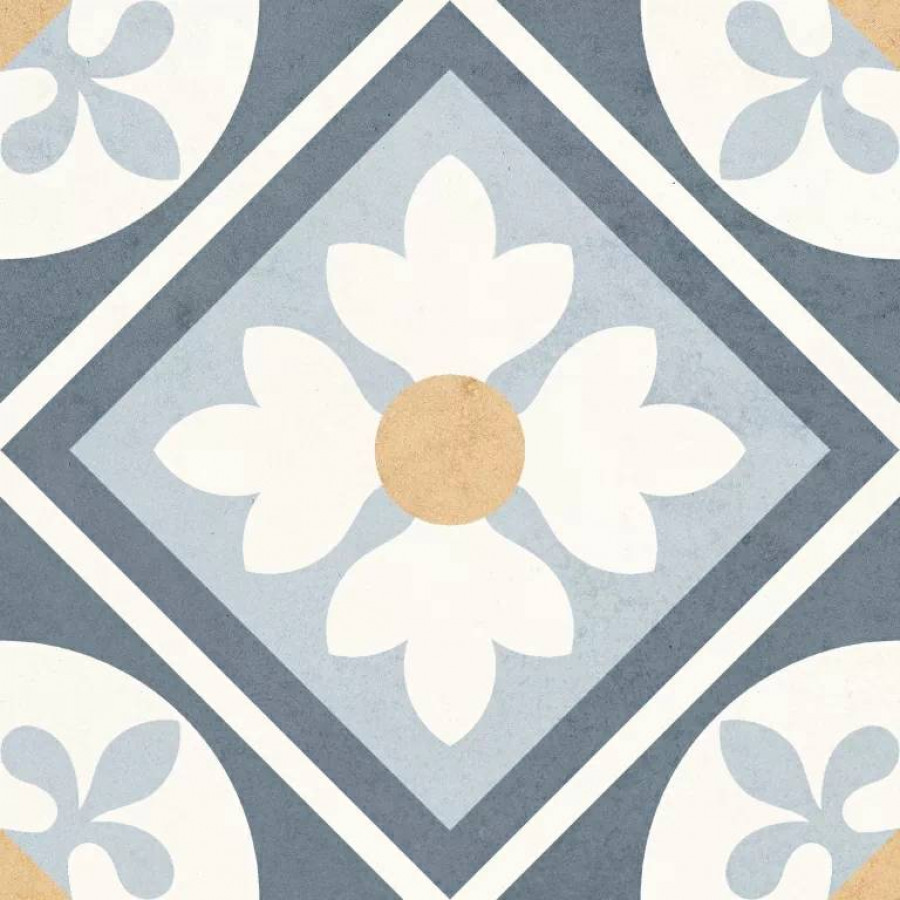 Керамогранит 20x20 8мм Pamp DB_034 Pamp 5 матовая голубой Creto