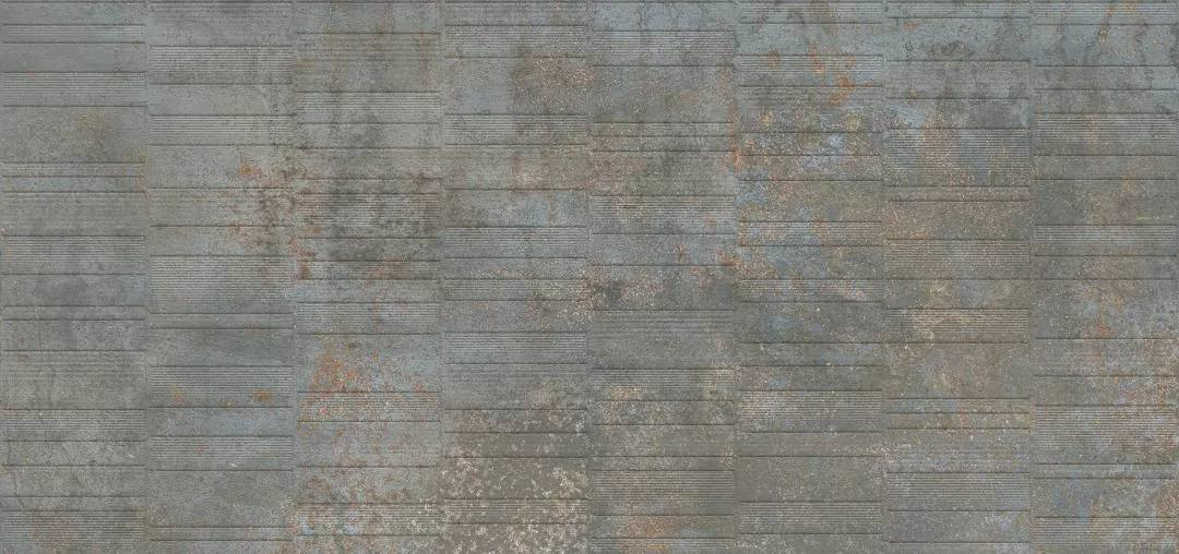 Керамогранит 120x60 8.5мм Iron MPL-061856 Stx Grv Navy 3pc матовая синий Creto