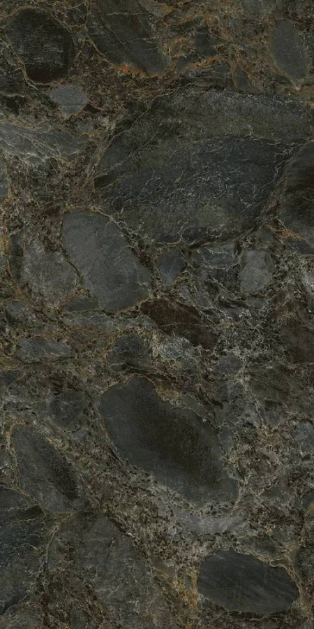 Керамогранит 120x60 8.5мм Lumino MPL-062323 Persain Glance глянцевая черный Creto