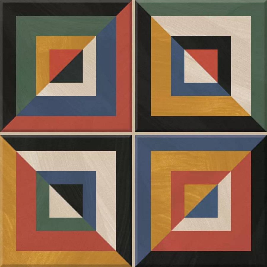 Керамогранит 20x20 8.5мм Mandala MPL-061858 Scs Red матовая многоцветный Creto