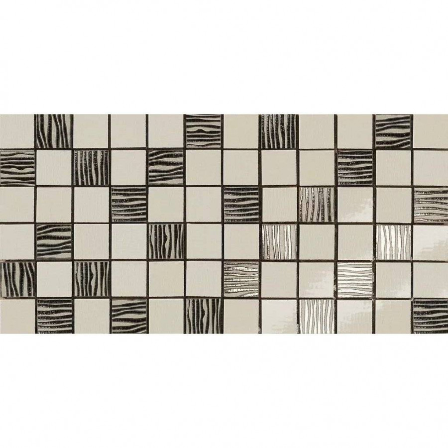 Декор 40x20 8мм Alterego 301298 Mosaico Platino Tortora глянцевая бежевый Dado Ceramica