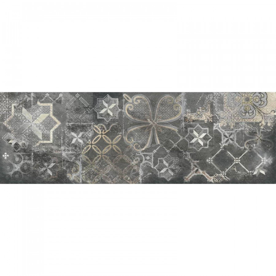 Керамическая плитка 74x25 9мм Kreo WT15KRE07R Dark матовая черный Delacora